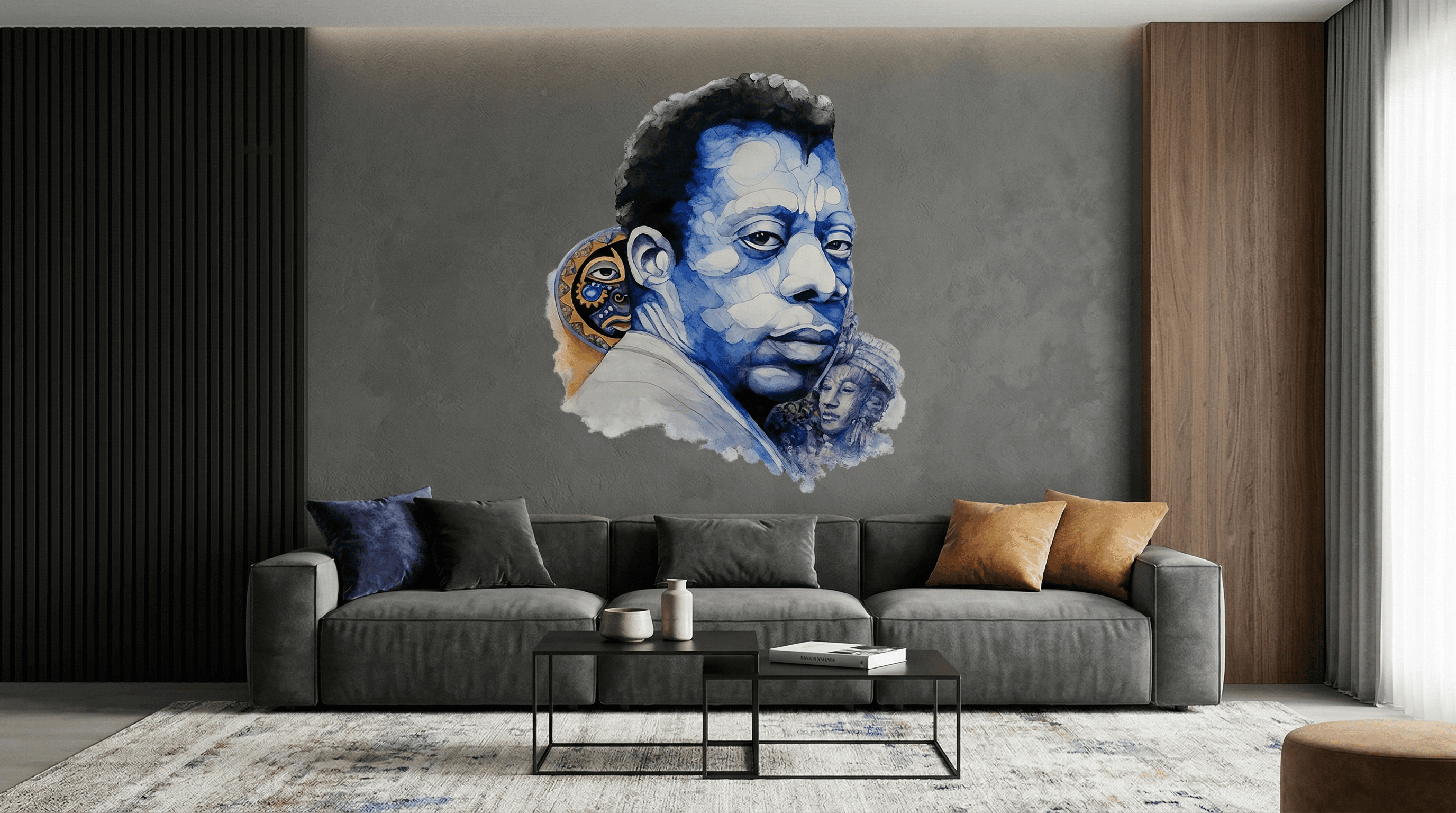 2 wooden green chair