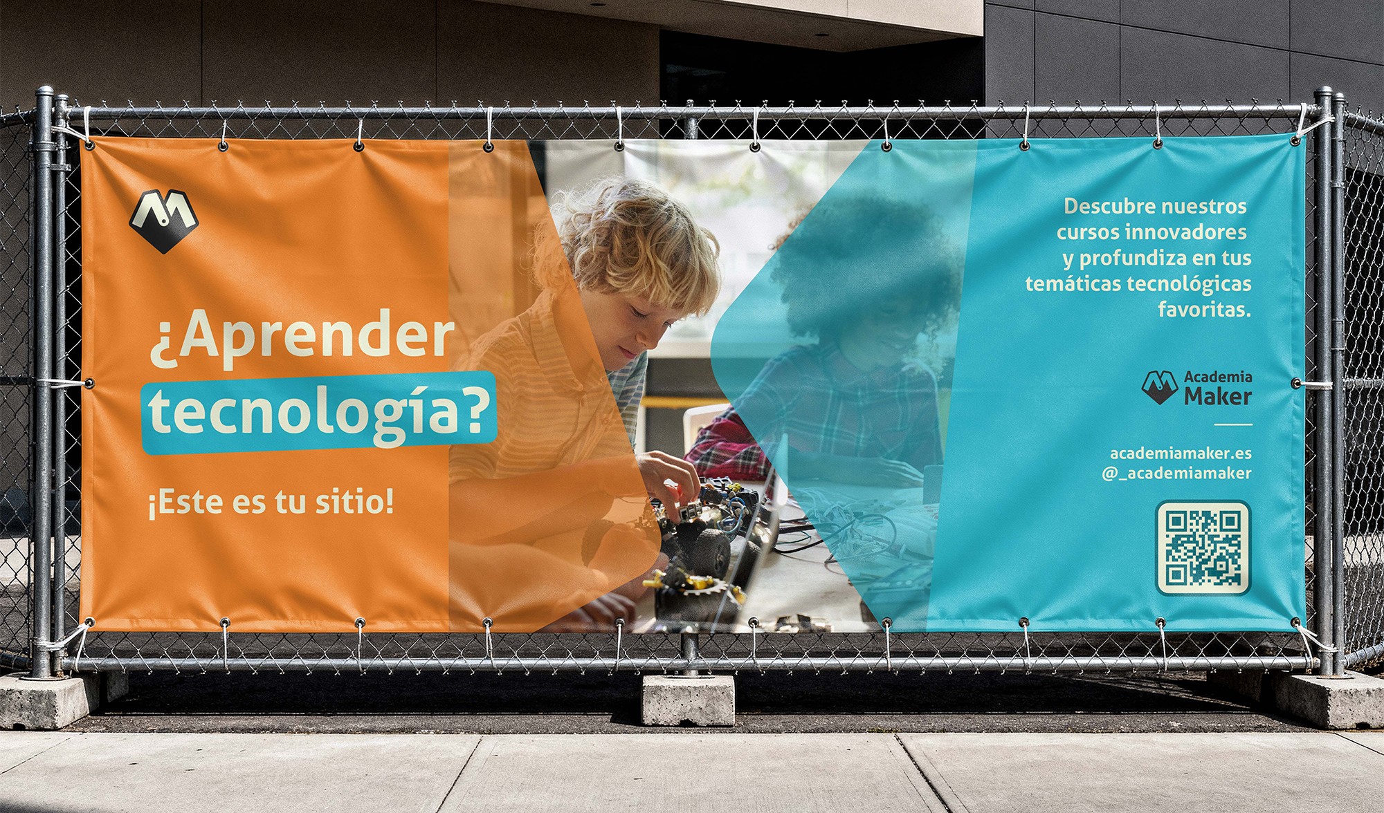 Pancarta en la calle
