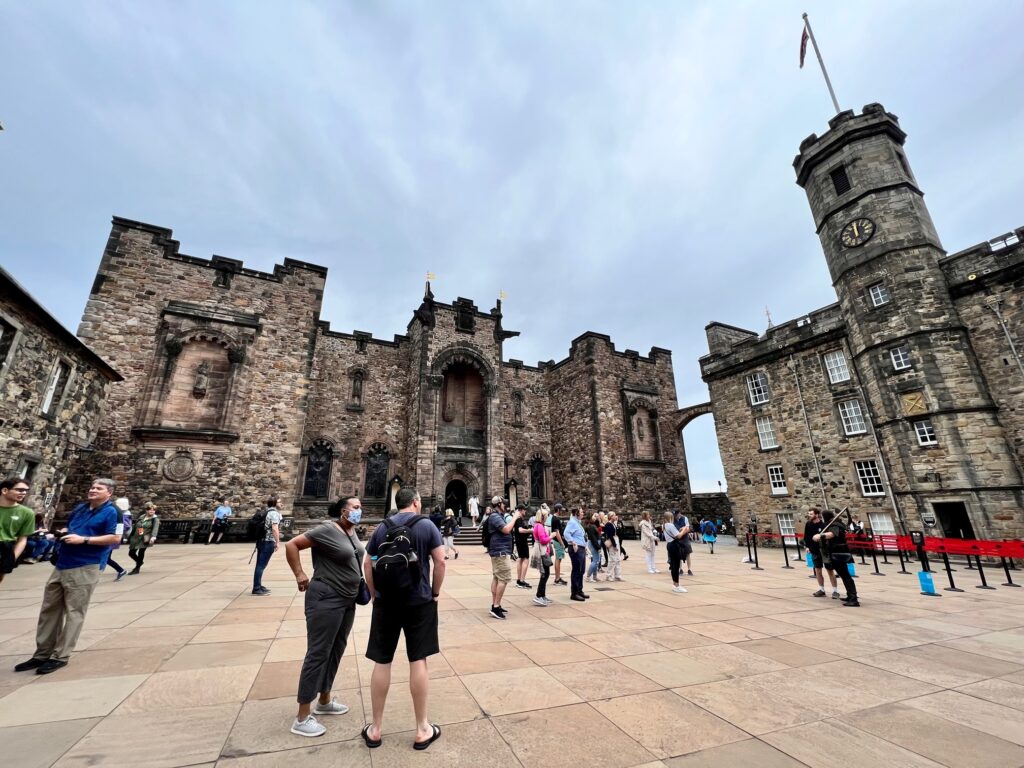The interiors of the Edinburgh castle.