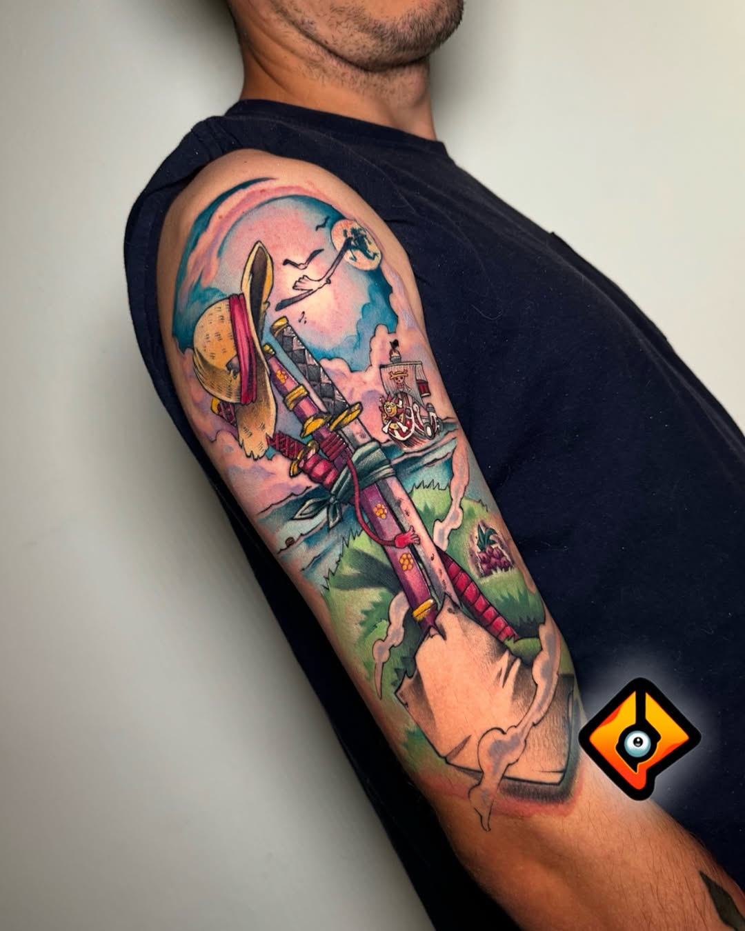 Zoro three swords tattoo