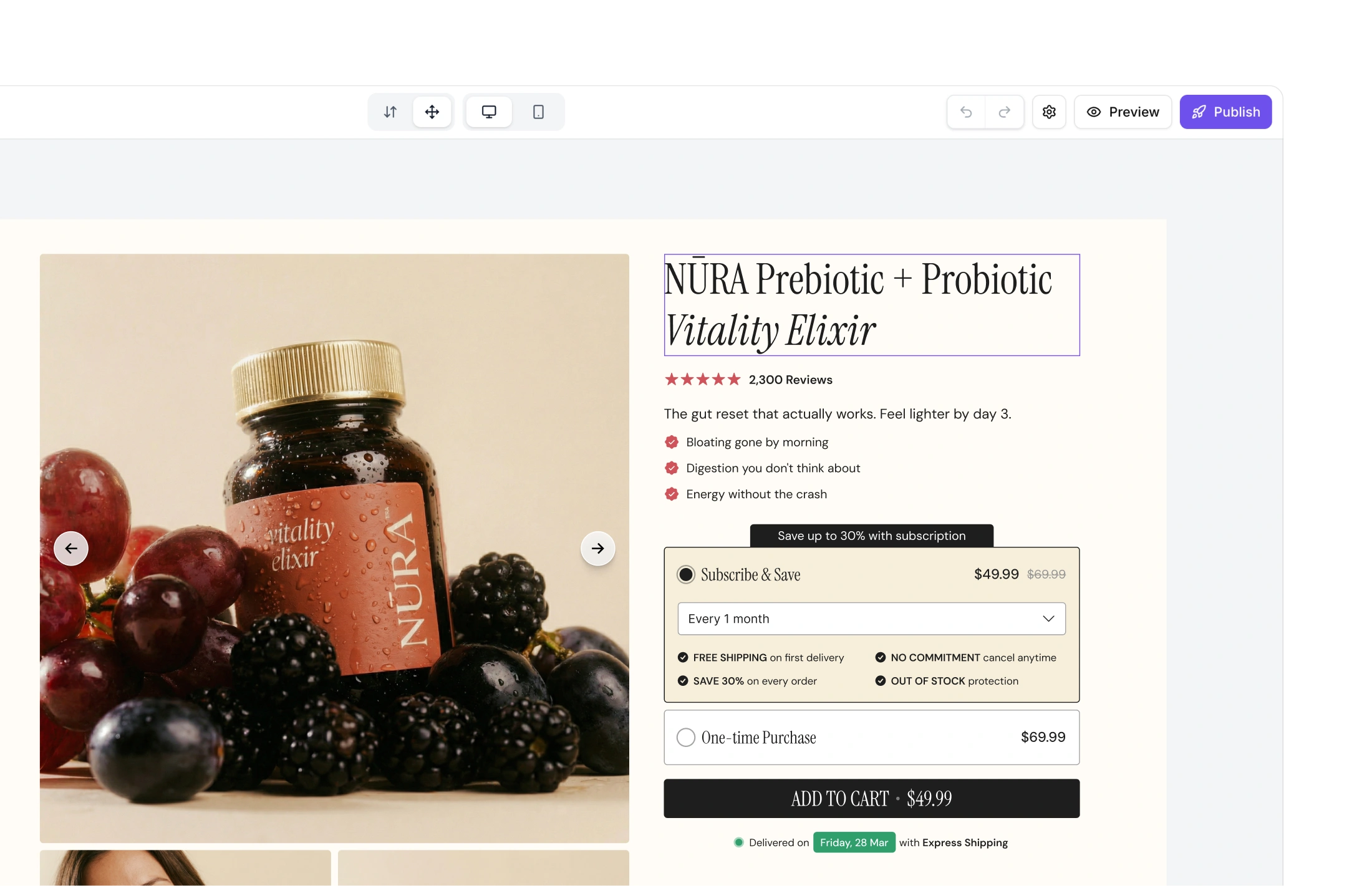 From concept to cart, instantly