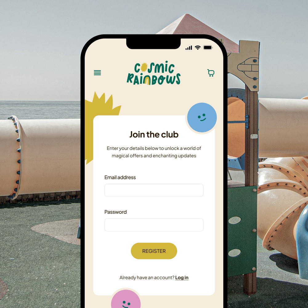 Childrens clothing website design