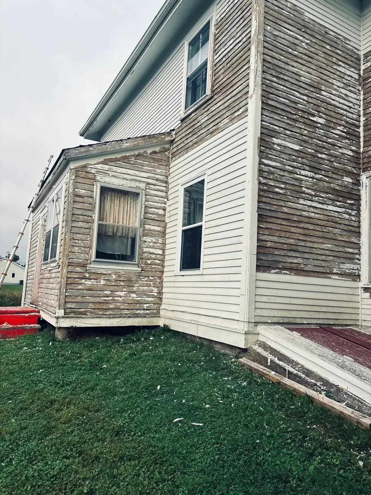 House siding before
