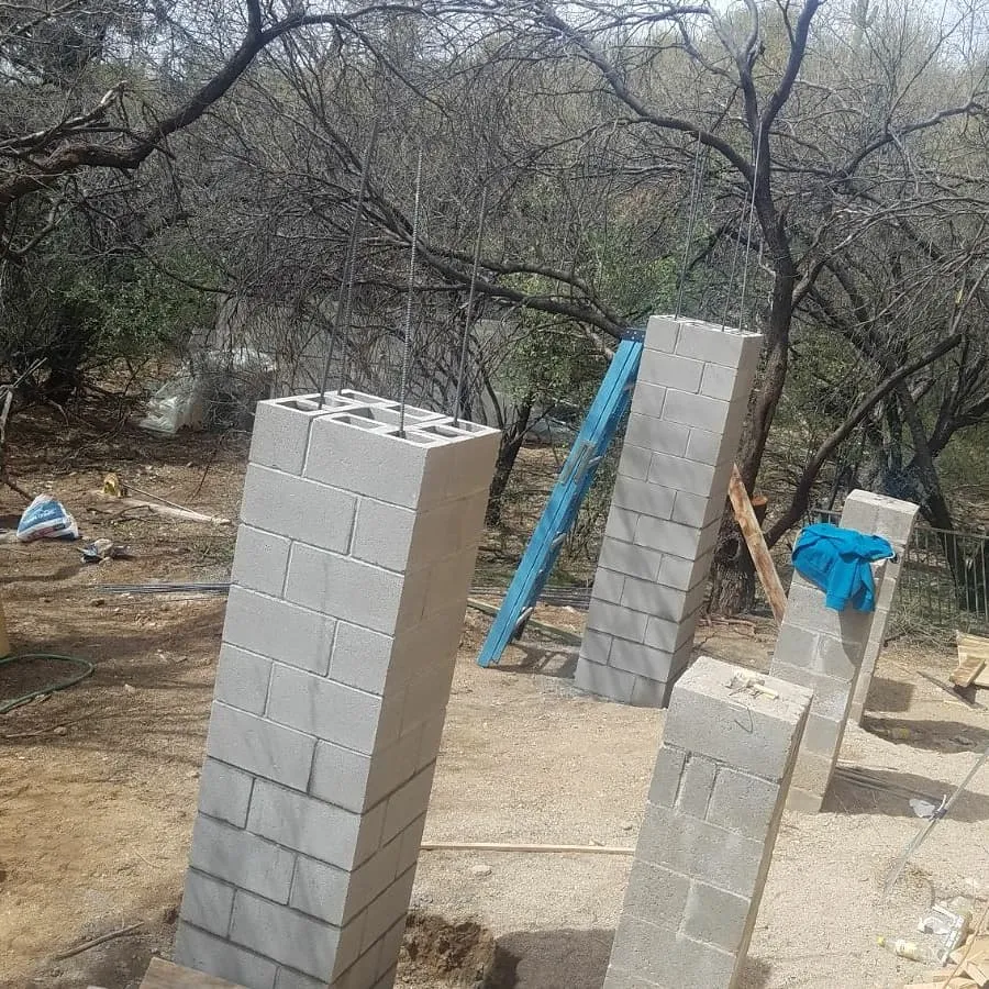 Block and masonry wall work by Silva Diversified Construction in Tucson