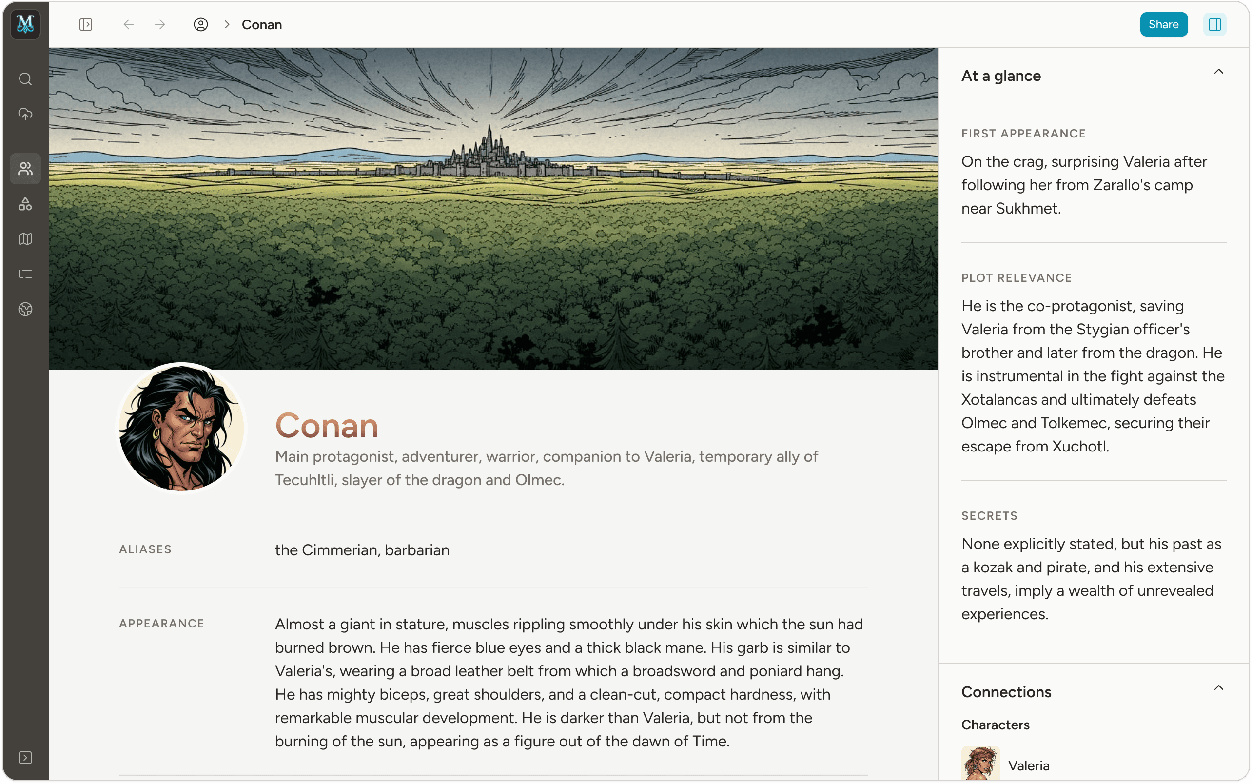 Preview of Mythril, the AI-powered lore keeper for authors