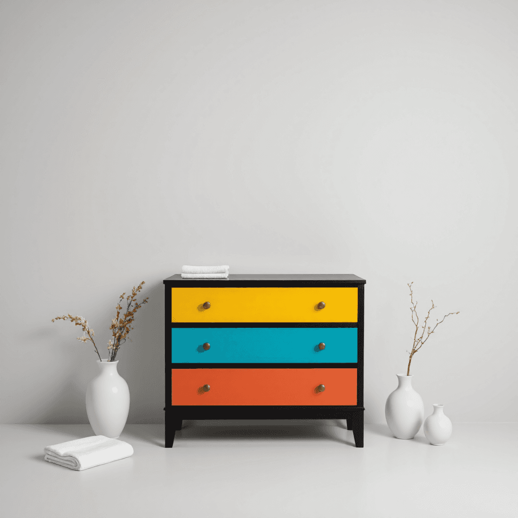 product photography of chest of drawers