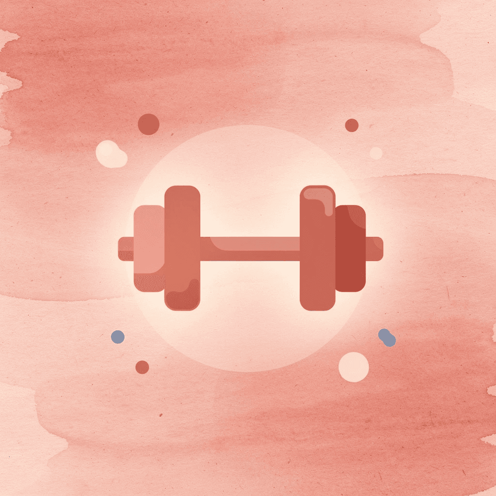 Dumbbell icon highlighting strength-building focus