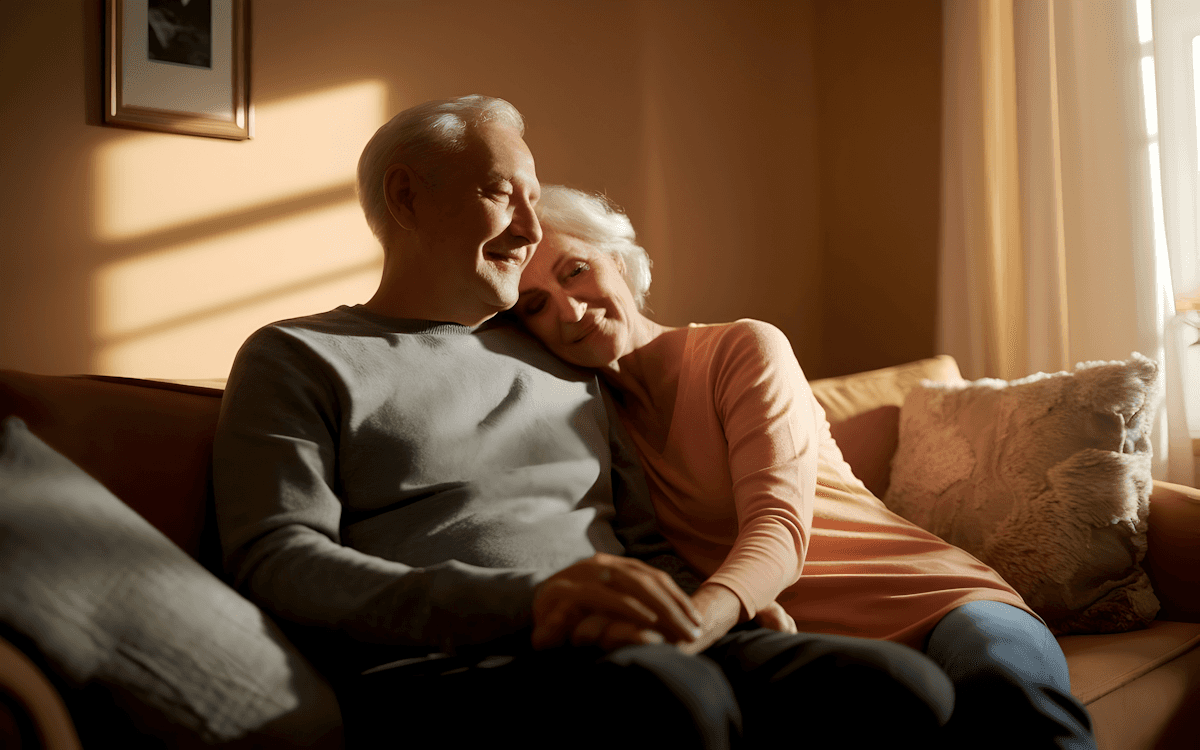 elderly couple