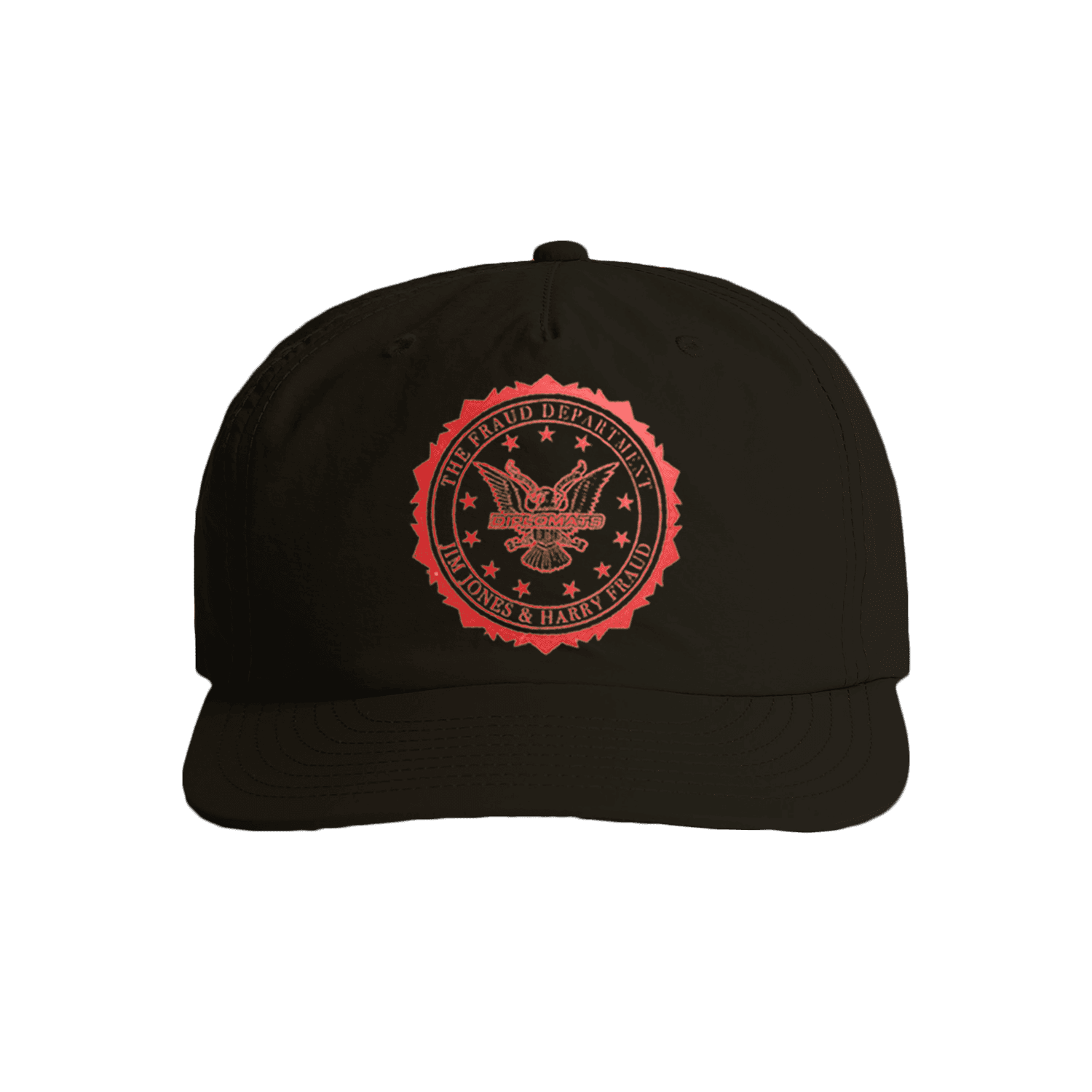 Fraud Department Nylon Surf Hat - Black - front