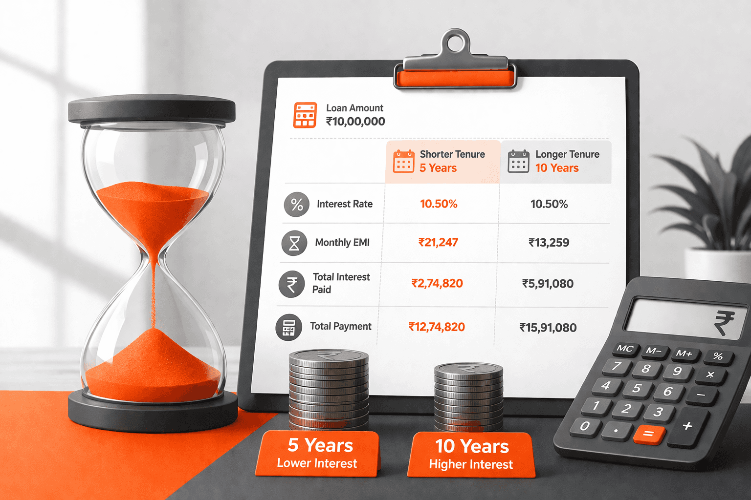 How Loan Tenure Impacts Your Total Interest Paid?