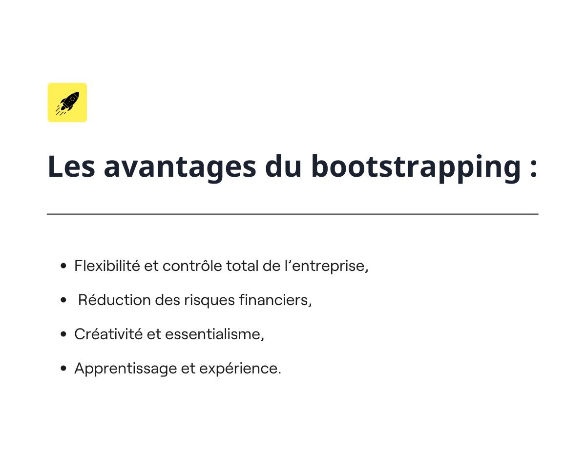 Avantages boostrapping