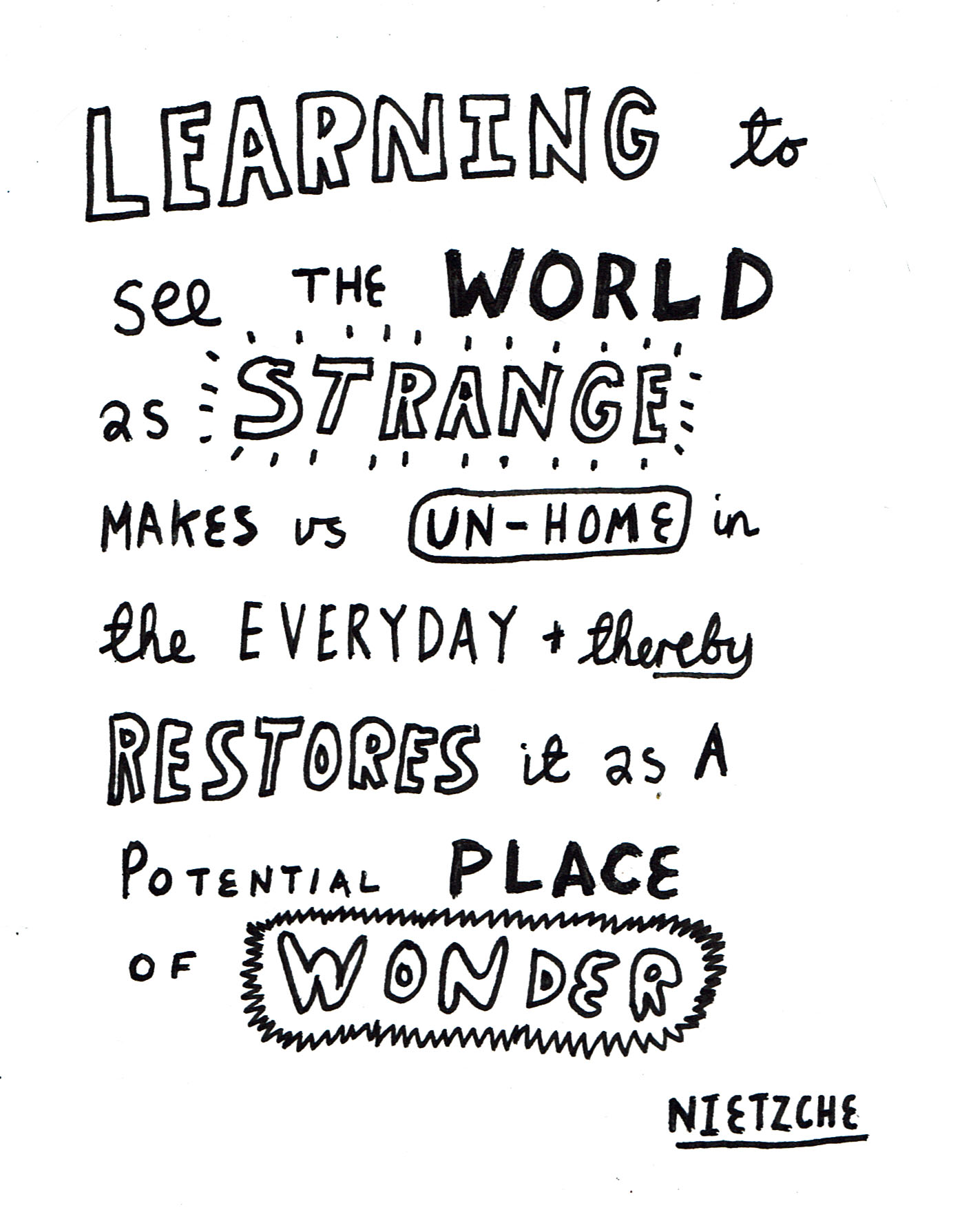 Learning to see the world as strange - an essay by @stevexoh