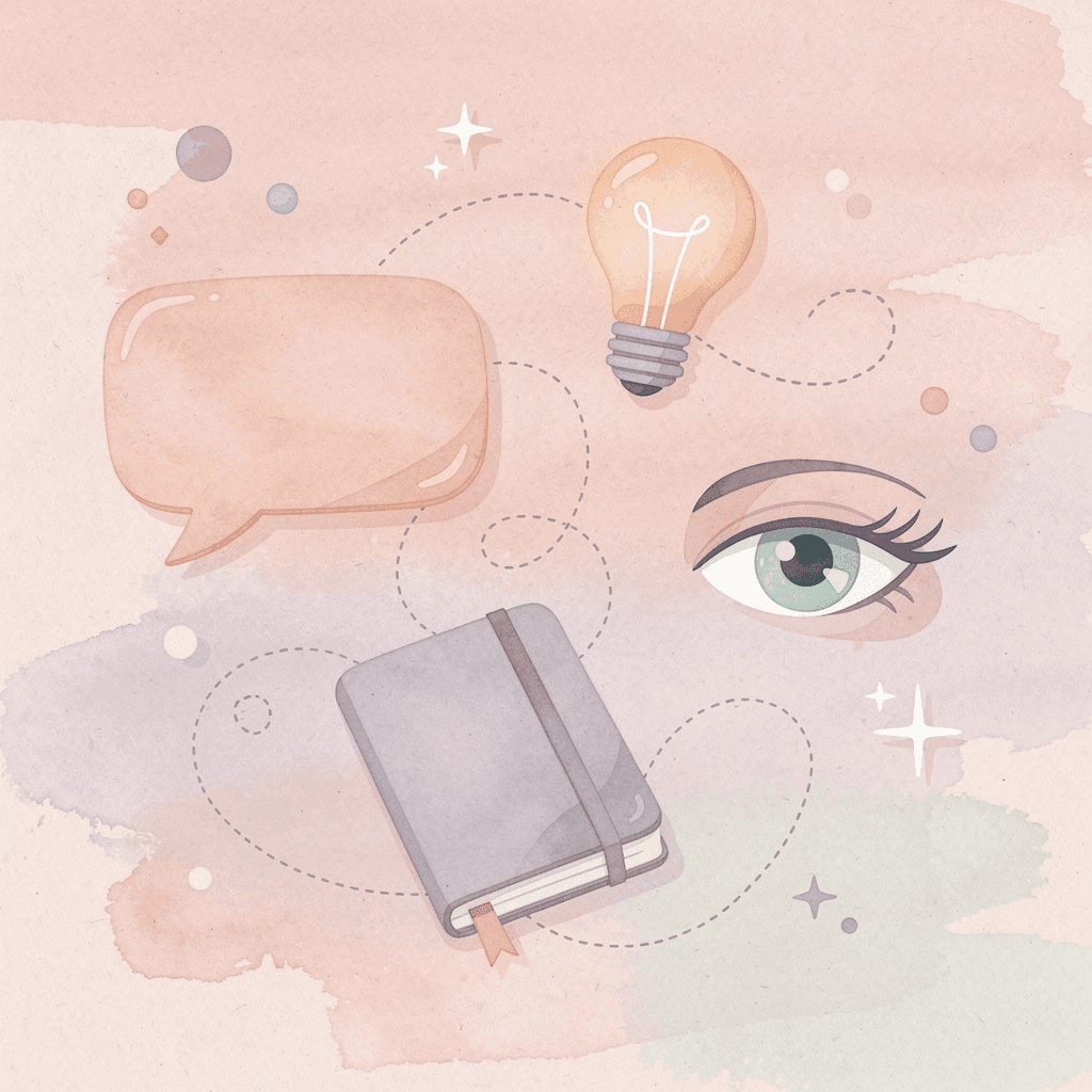 Conceptual illustration of various language learning platforms and tools scattered around a globe