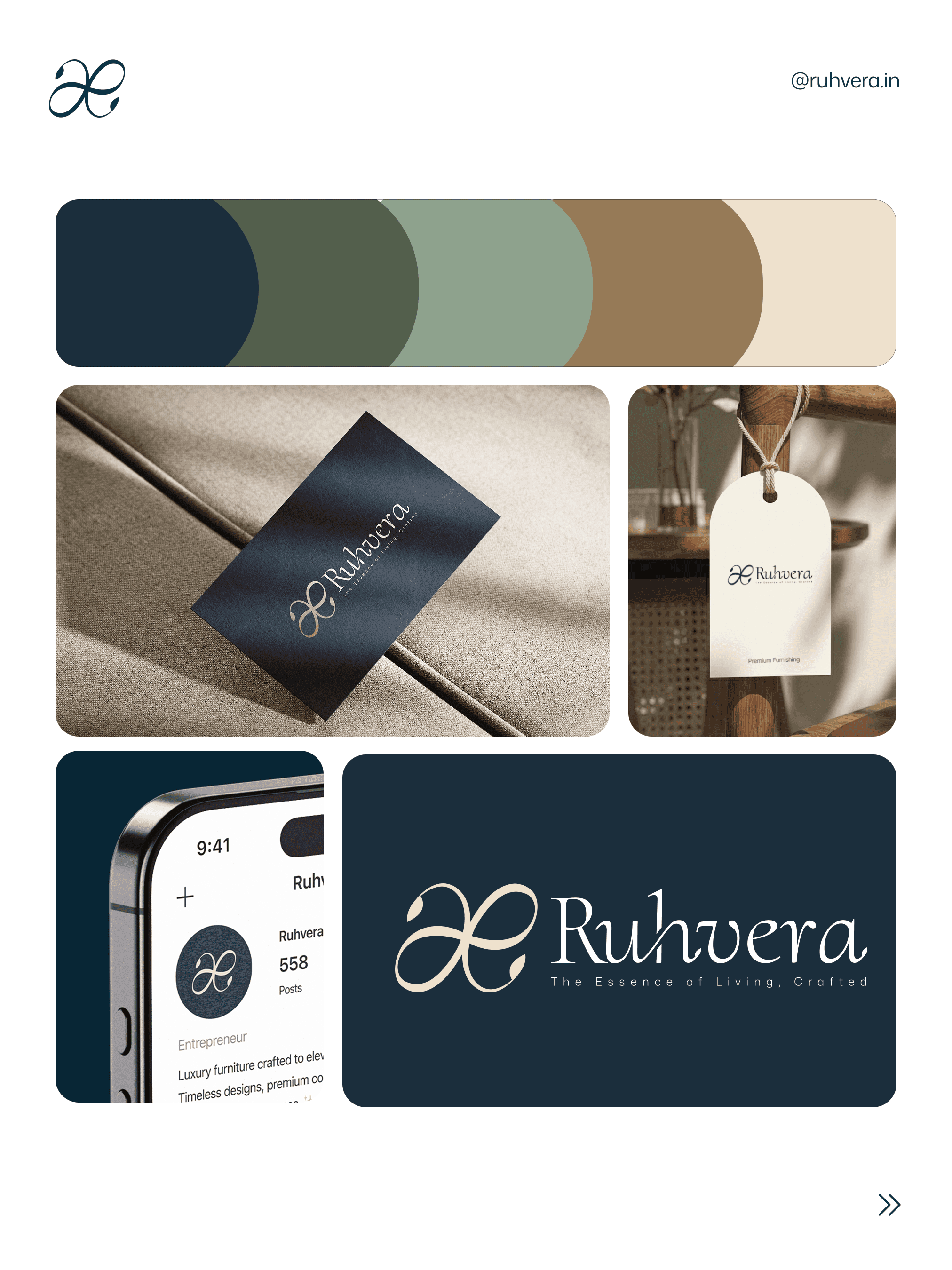 Modern brand identity design created for startup businesses