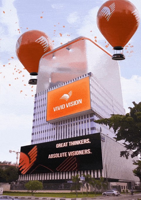 Vivid Vision digital brand launch — motion and CGI integration, MetaCraft motion experiments.