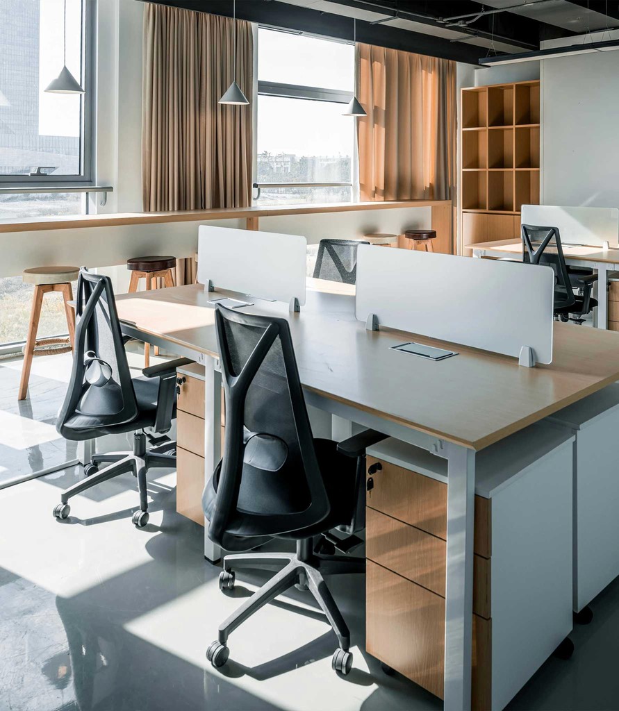 A newly furnished office