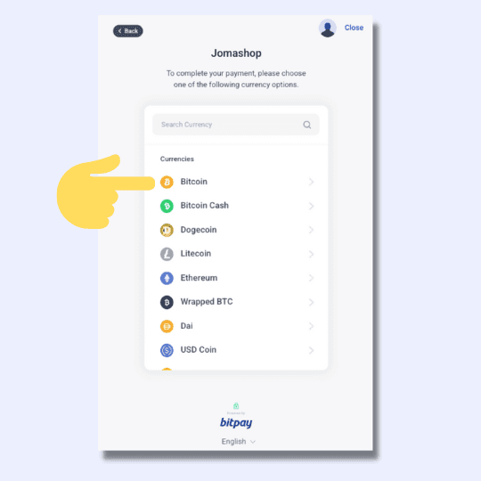 how to pay with crypto step 4