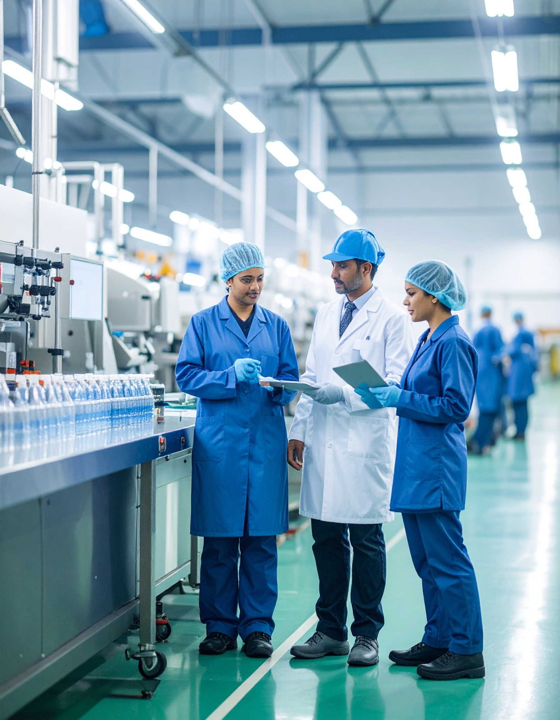 team discussion and review of pharma quality compliance protocols