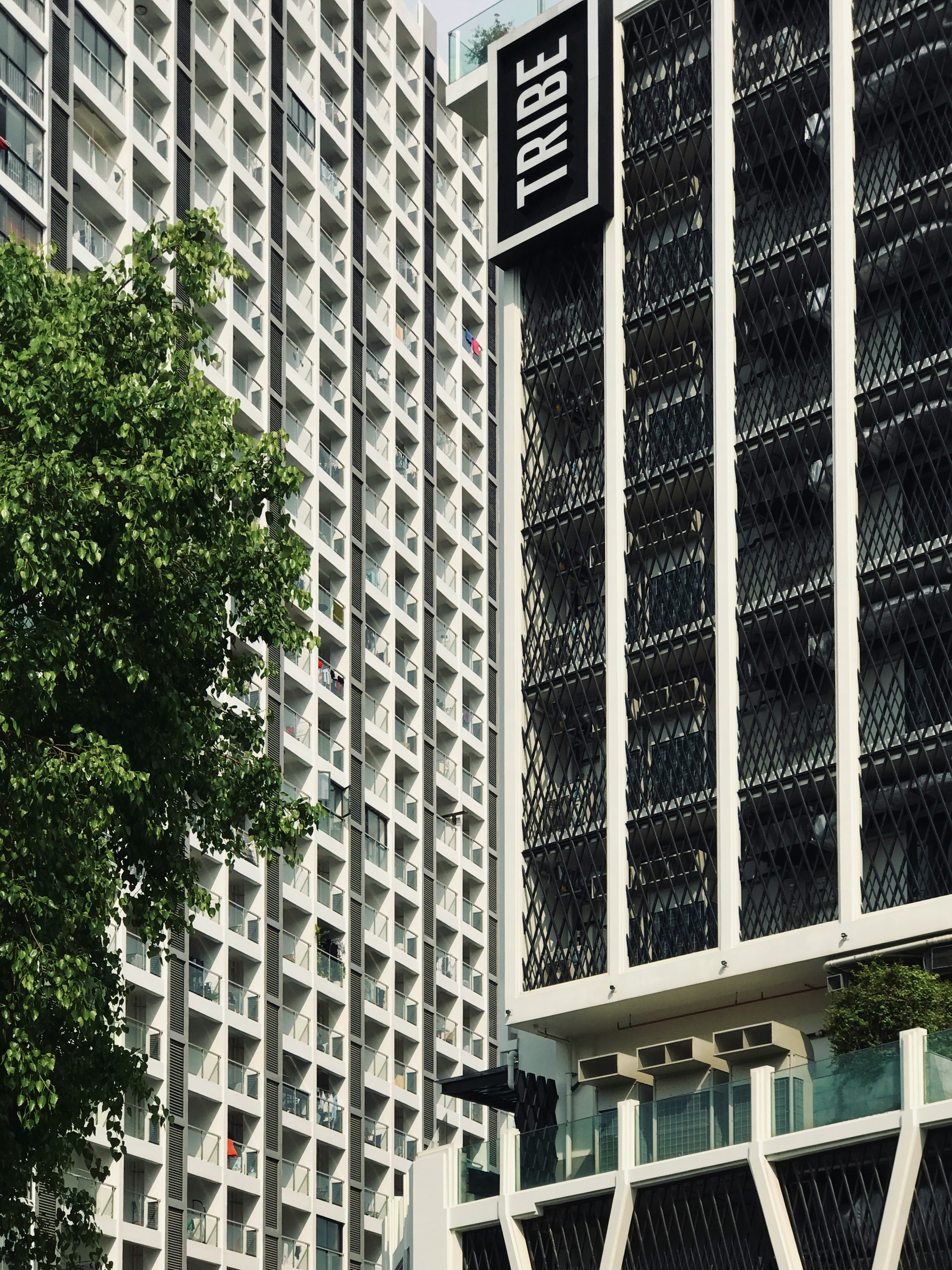 Contrasting façade systems on a mixed-use building showing how deliberate building design decisions influence market position, operational performance and long-term asset value