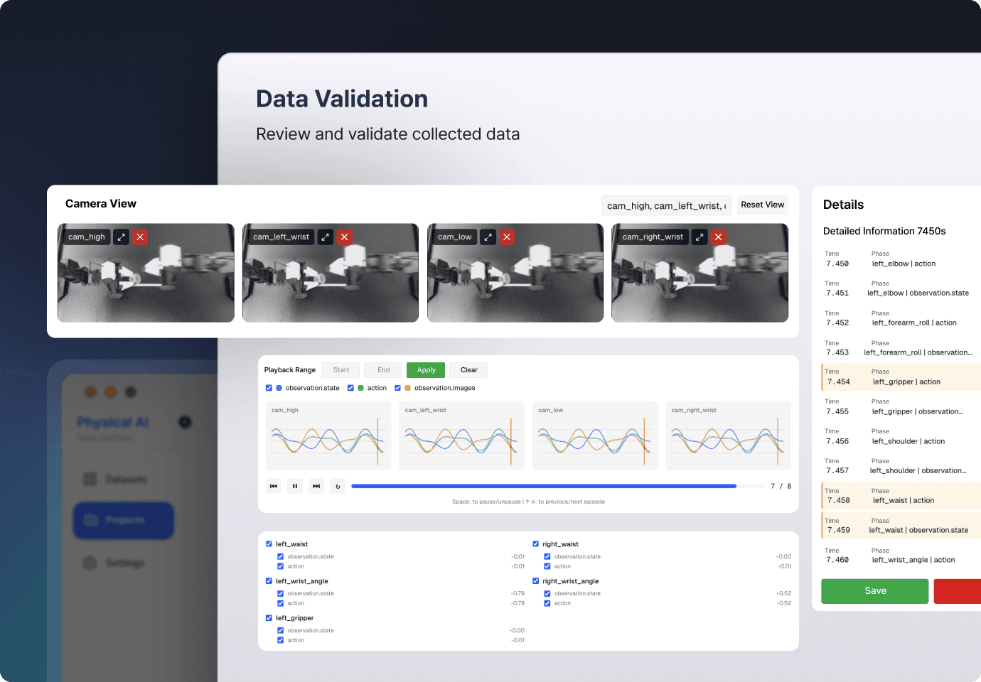 Icons representing various functions such as data analysis, alert notifications, code input, and system settings are arranged in a distributed structure.
