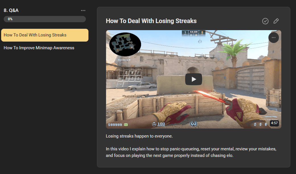 CS2 coaching Q and A with direct answers and video breakdowns