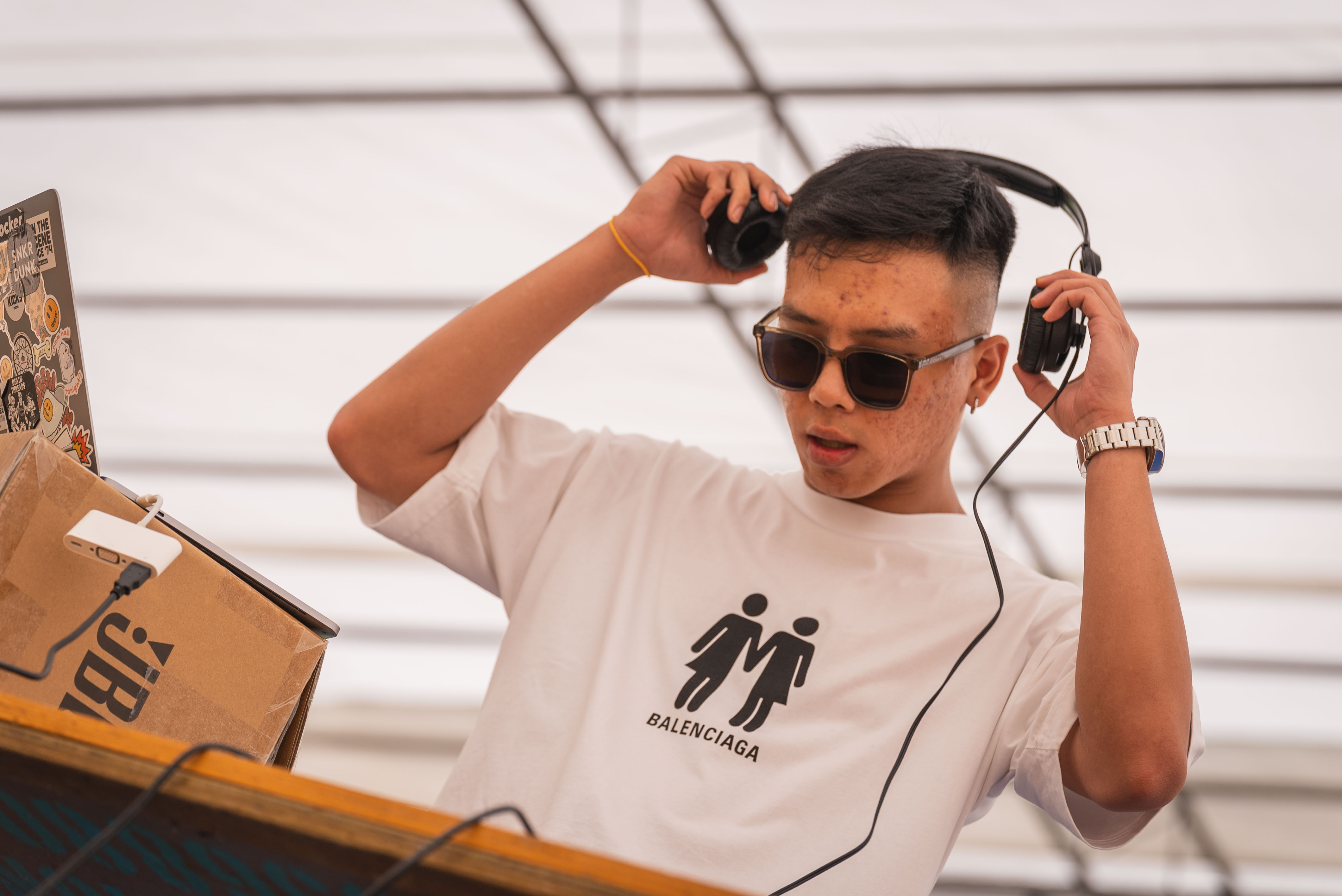 DJ beach party