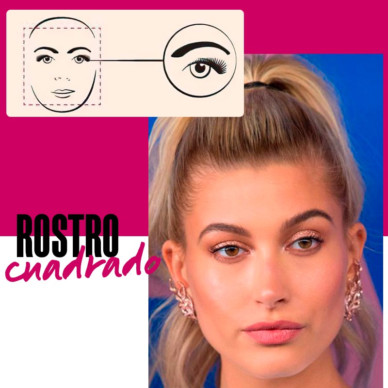 Cejas para un rostro cuadrado: rostro cuadrado | Fuente: Google Images