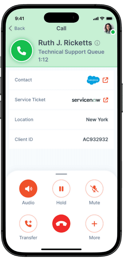 Mobile App for Genesys Cloud voice call