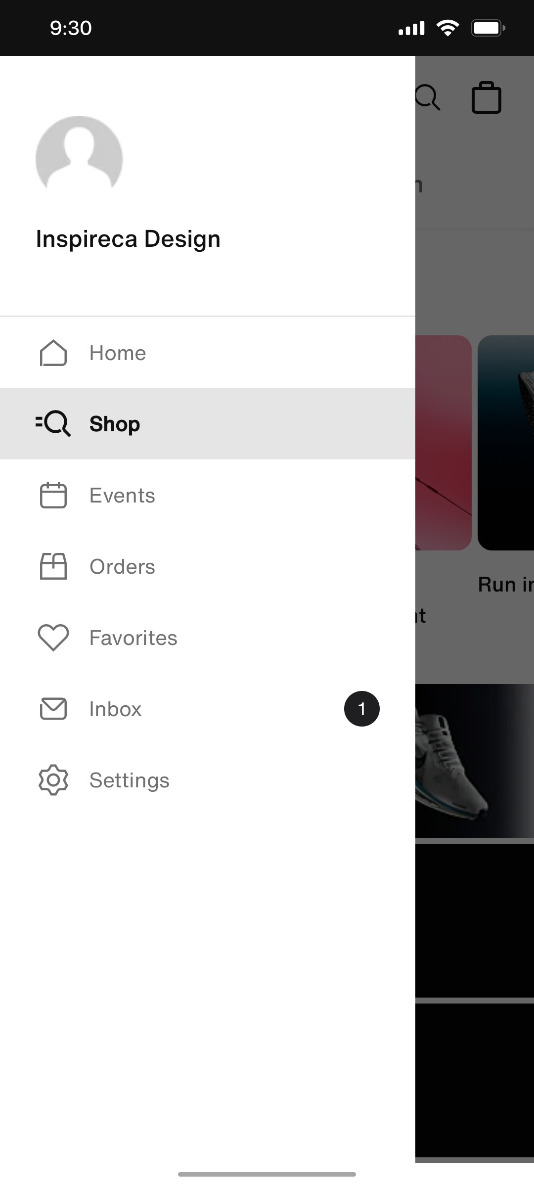 Nike App Profile Screen