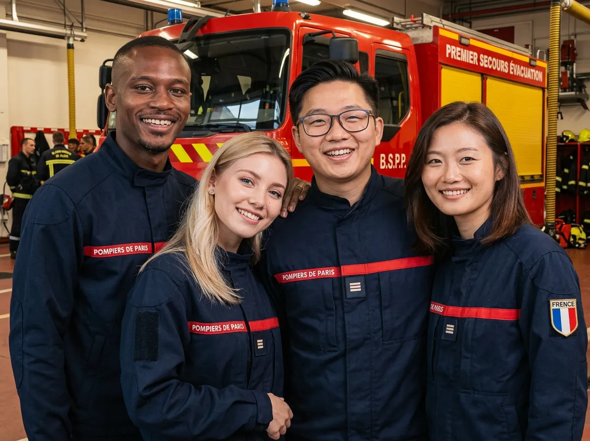 Transformation IA thème pompiers - PhotoBooth AI