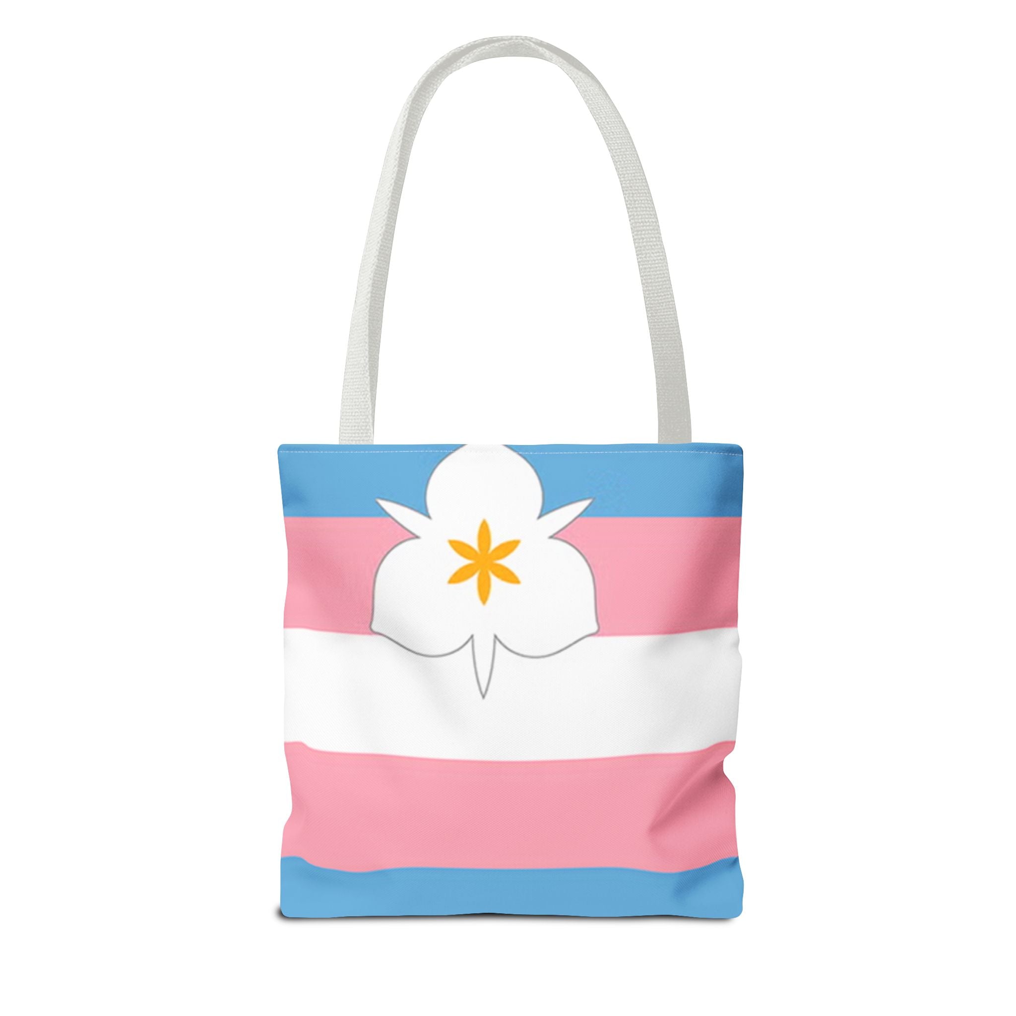 Trans Tote Bag with Salt Lake City Lily - Salt Lake Pride Flags