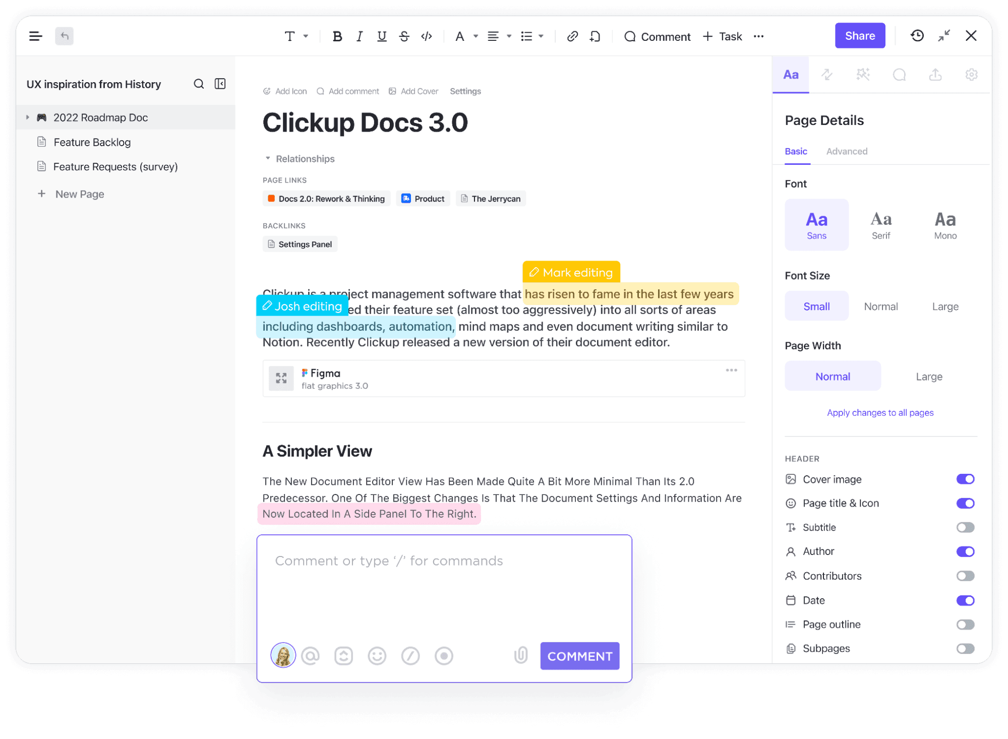 ClickUp Docs3.0