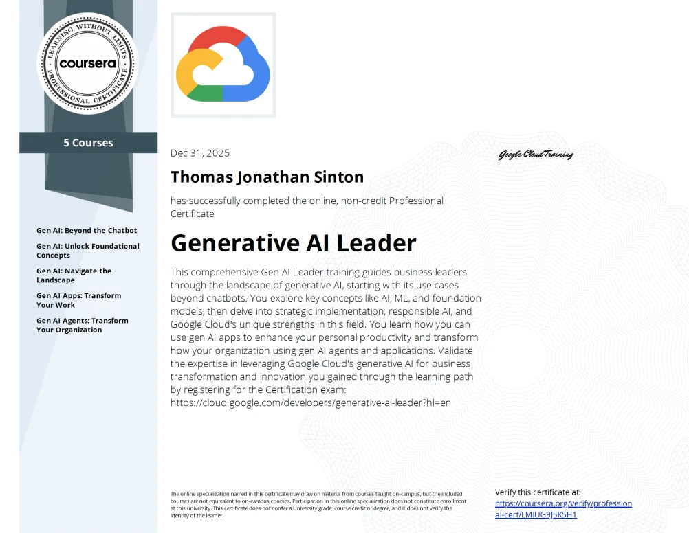 Google: Generative AI Leader