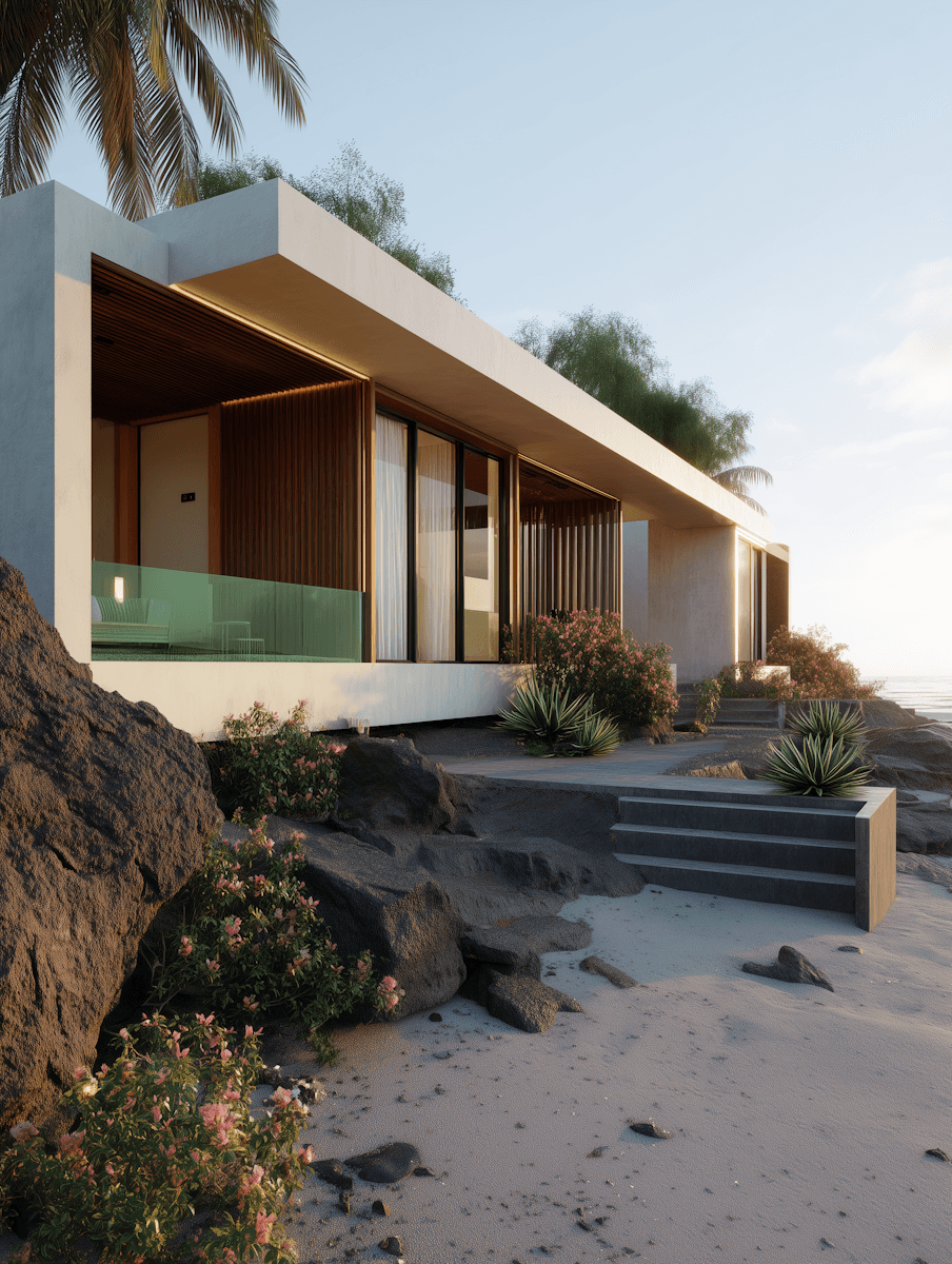 beachfront modern house