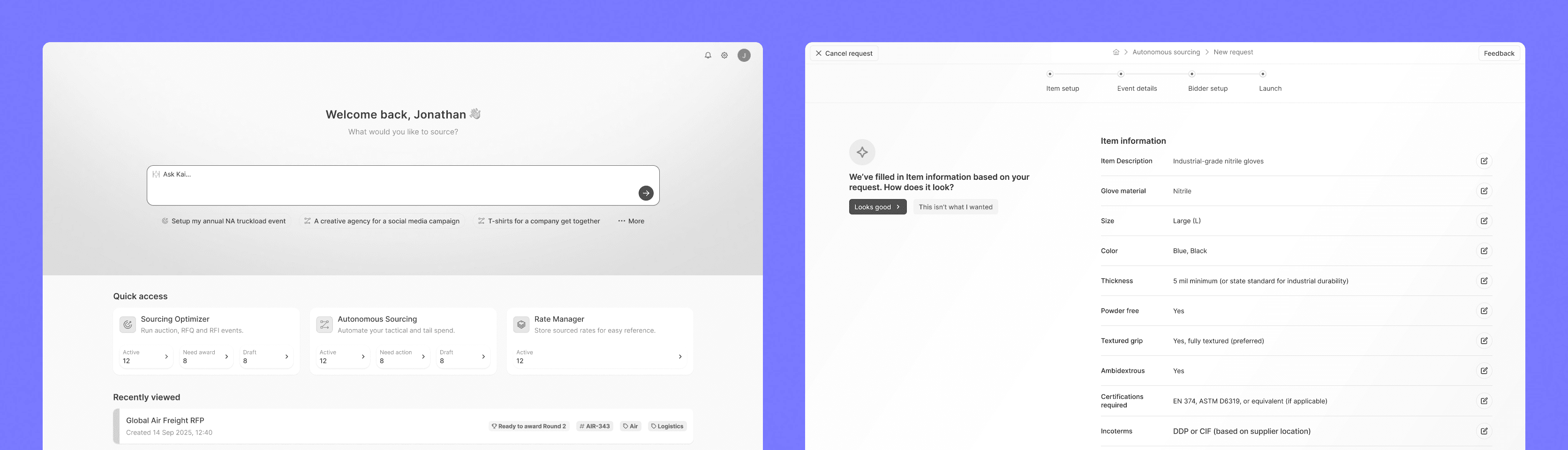 Inial concept designs based on techncial proof of concepts.