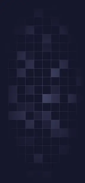 A collection of light and dark coloured squares in a grid