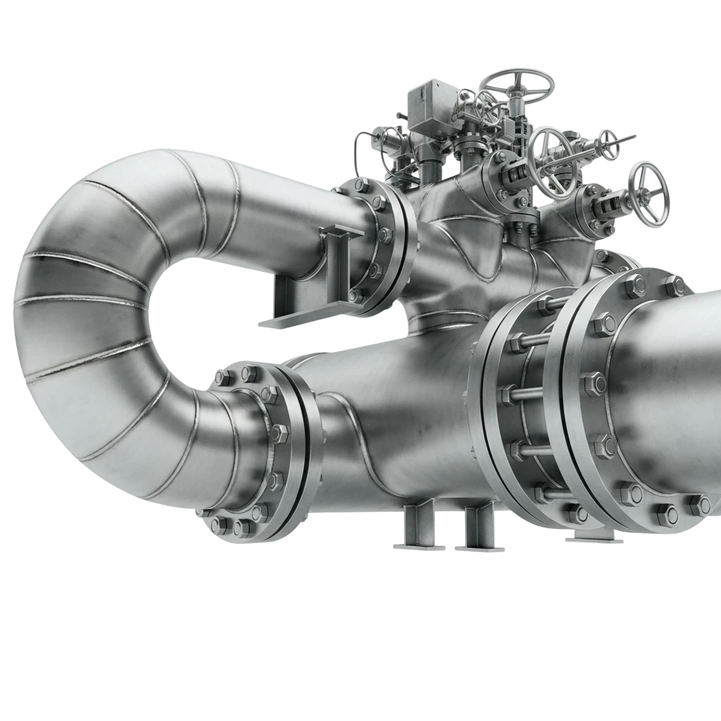 Large industrial piping and installation work