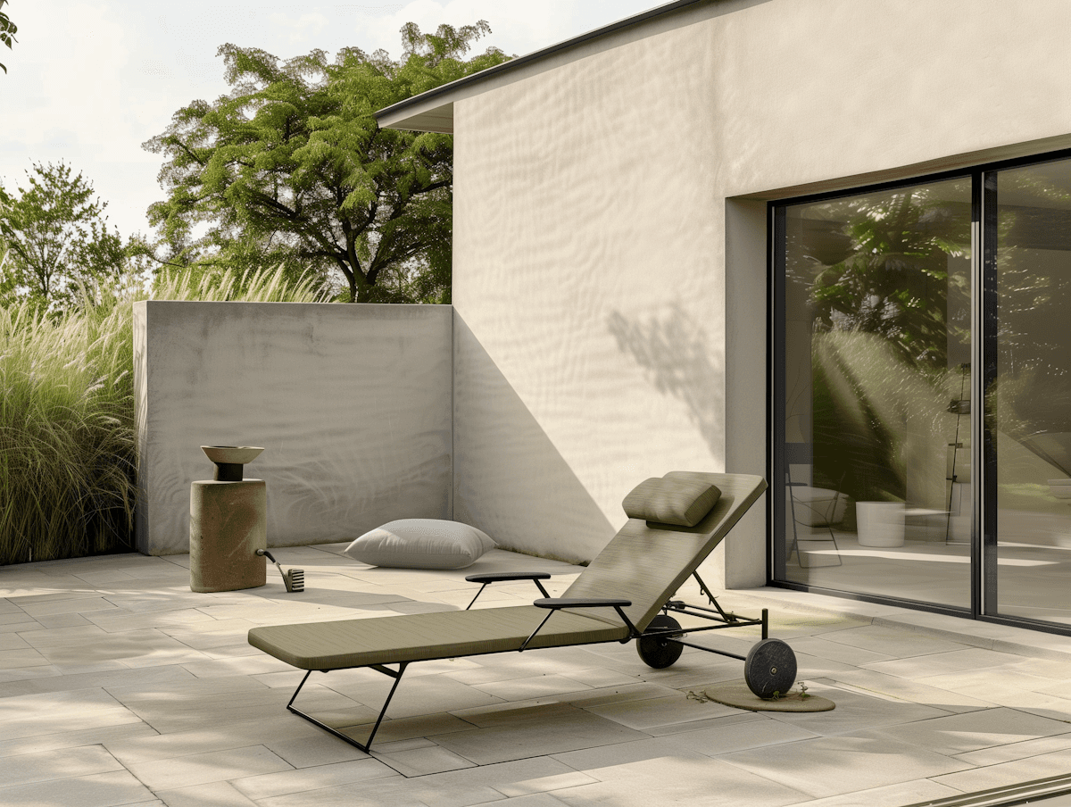 A mordern backyard