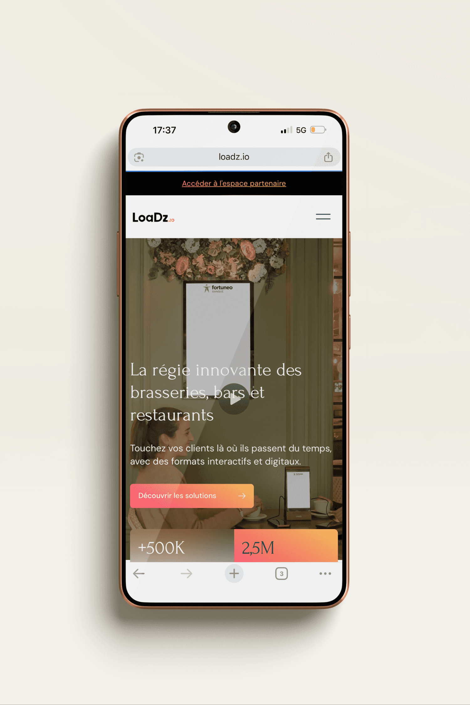 Young man in a formal outfit with a striped shirt, grey tie, and black coat. The tone is serious and professional, emphasizing subdued elegance.