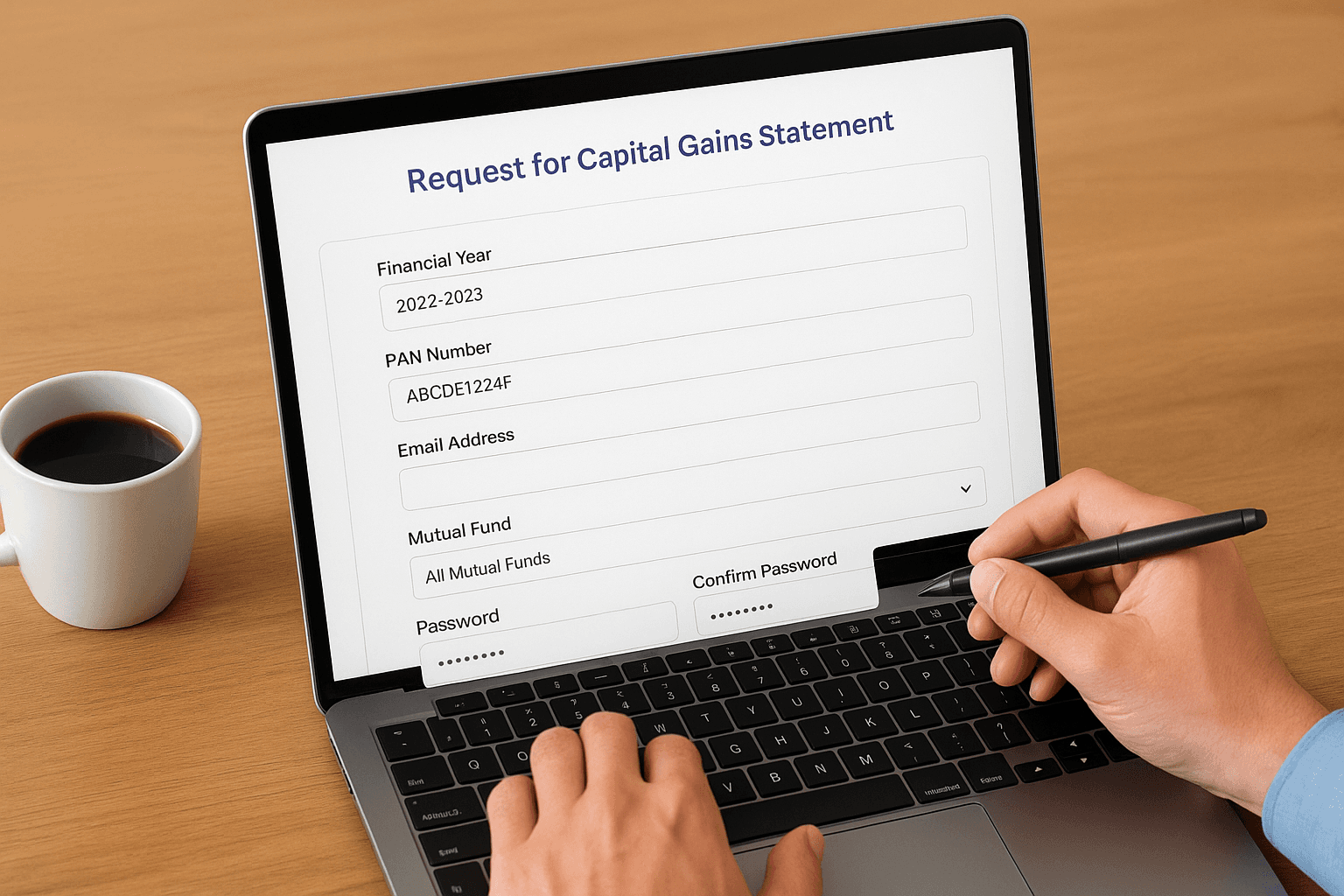 Fill out the request form