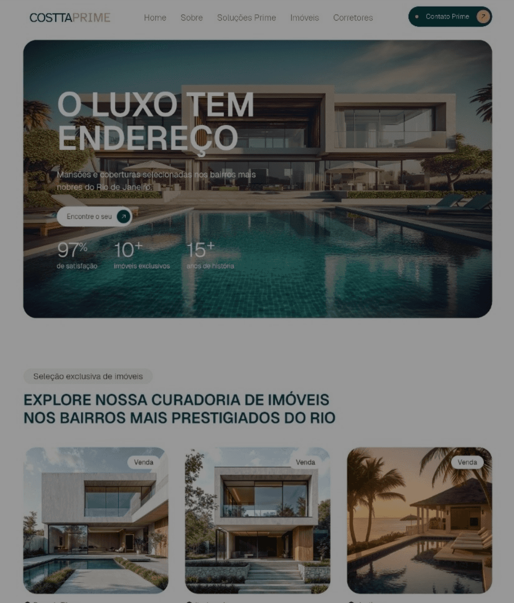 Mockup de site weblin