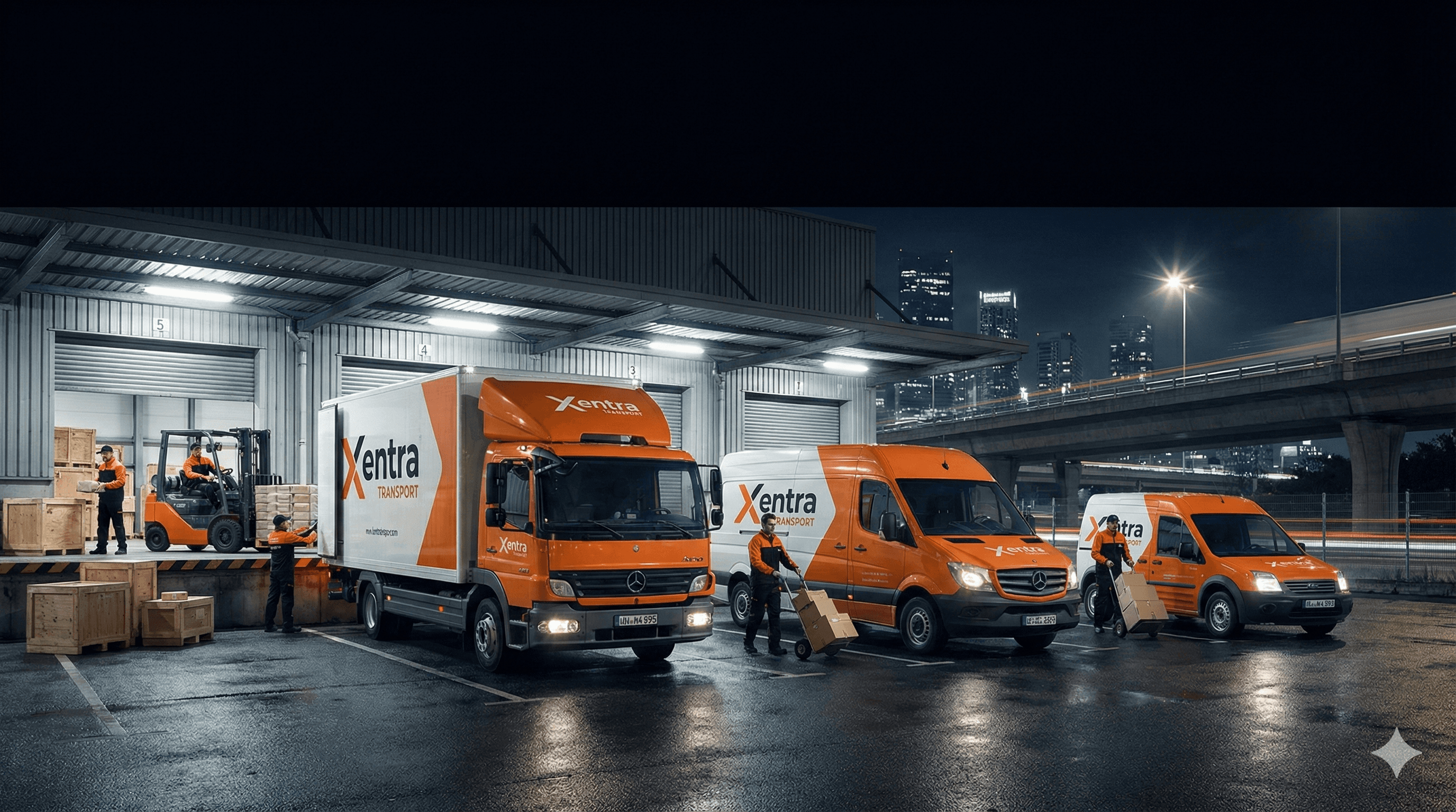 box truck delivering freight with liftgate in new jersey, nj