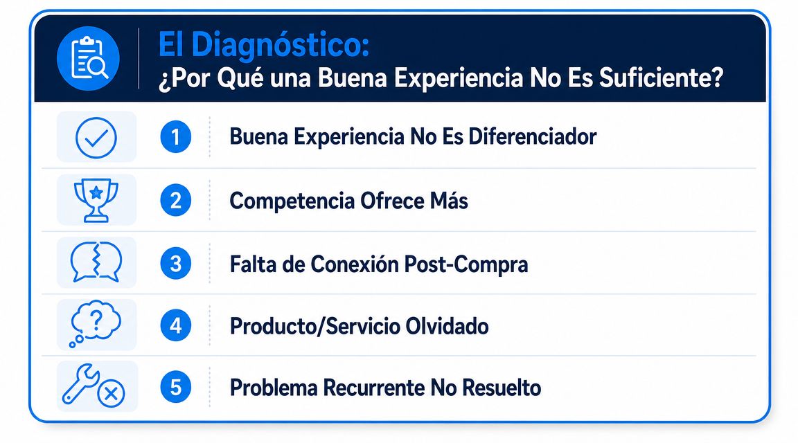 El Diagnóstico Por Qué una Buena Experiencia No Es Suficiente