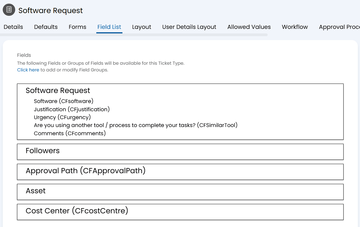 Improved Software Request form fields in the Agent Portal.