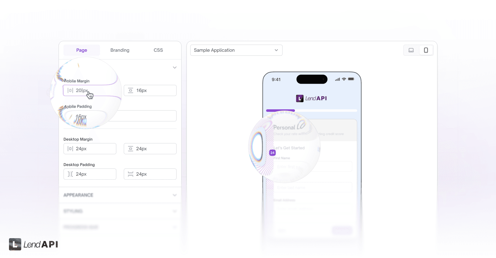 LendAPI v3.1.1 - Theme Studio - Margin Control