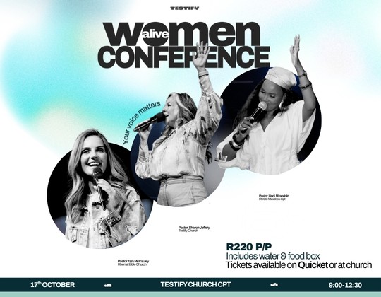 People gathering at the Women Alive Conference