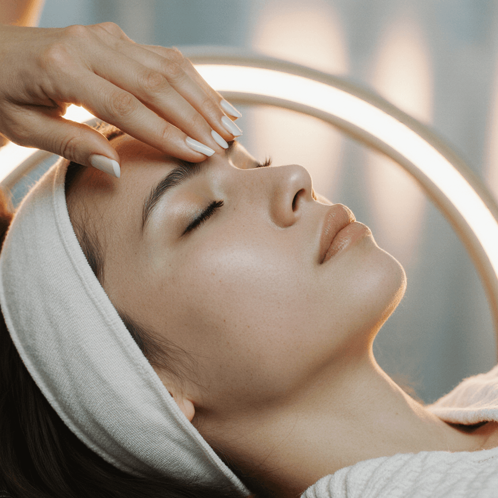 A massage therapist provides a back massage.