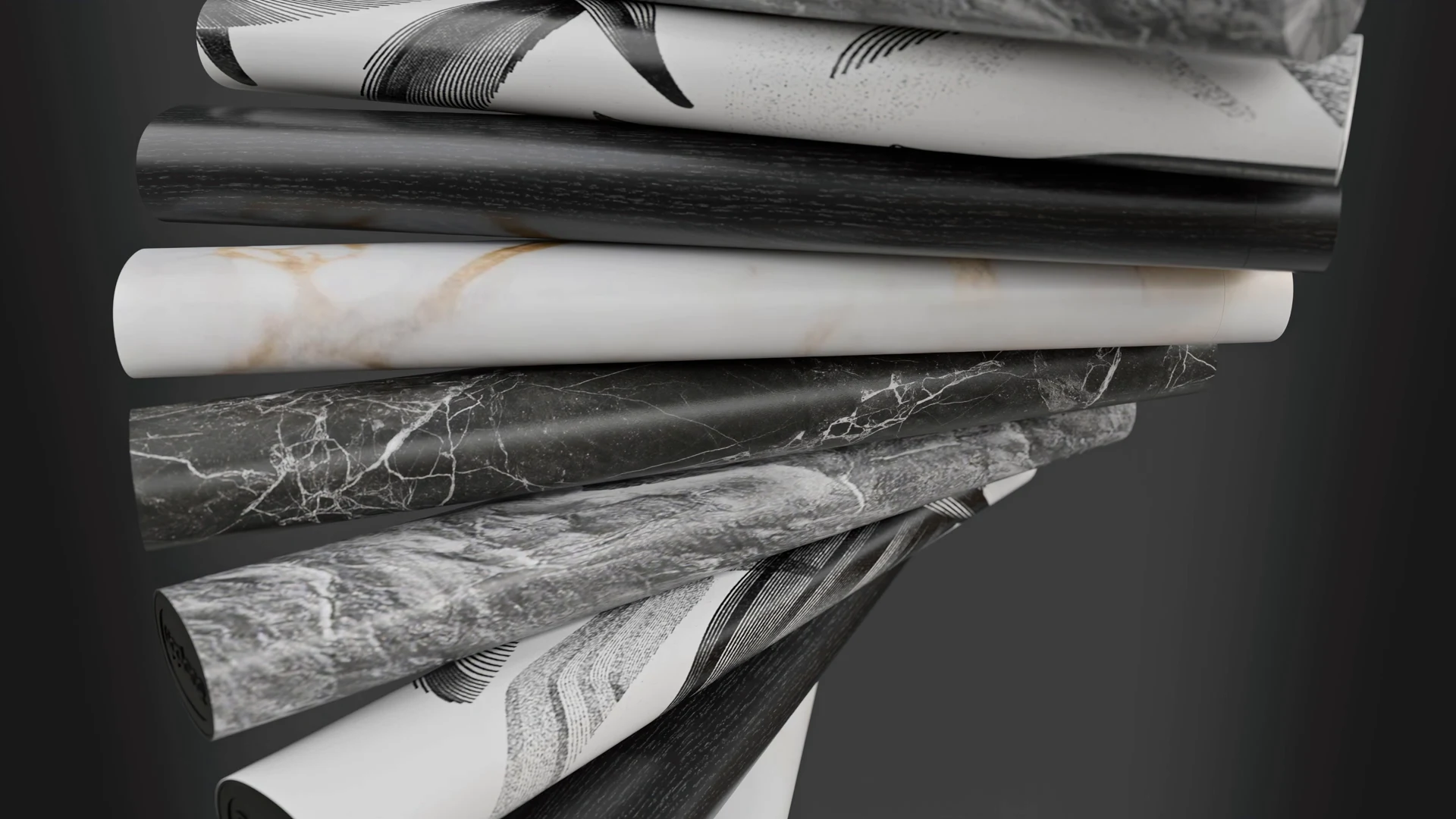 Decorative protective casing material variants