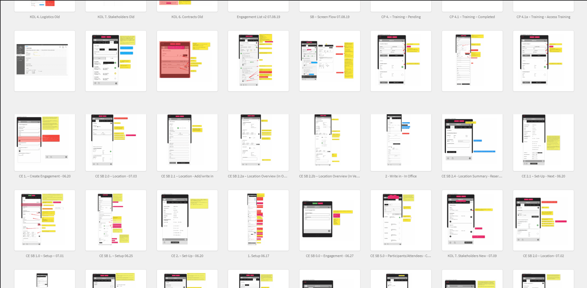 Figma workspace showing template designs