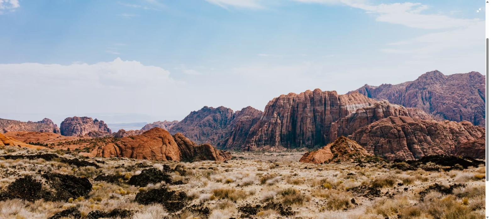 Red rock landscape near St. George, Utah